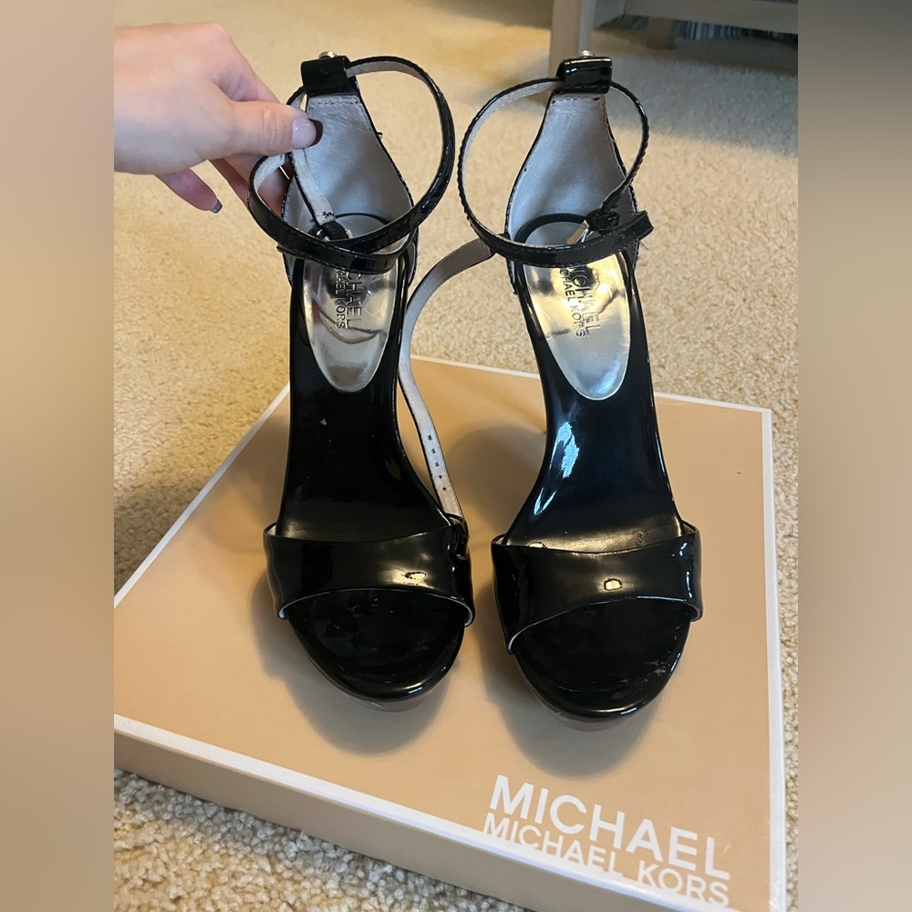 Michael Kors Maribella Ankle Strap Womens Dress Sandal Black